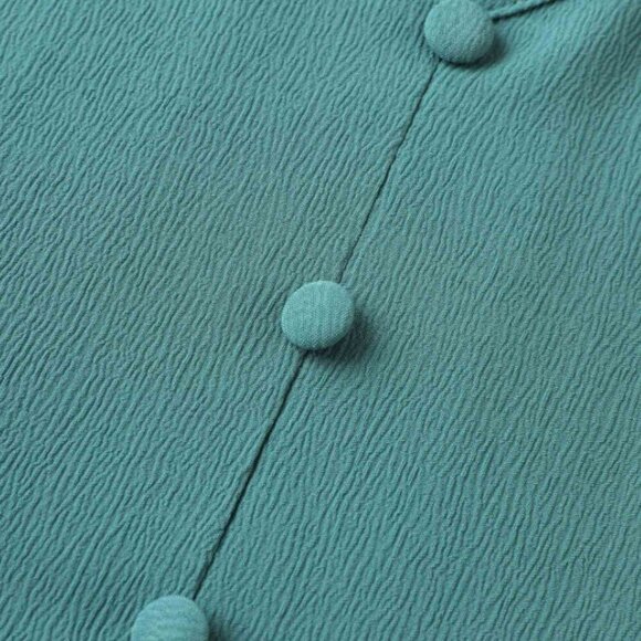 BloomChic Plus Size Plain Button Detail Cross Straps Gathered Blouse 3XL us 22 - Picture 5 of 7